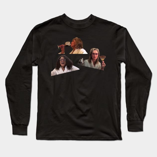 Ladies who Lunch - Meryl Streep, Christine Baranski, Audra McDonald Long Sleeve T-Shirt by baranskini